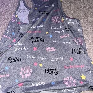 Gray Graphic Tank Top
